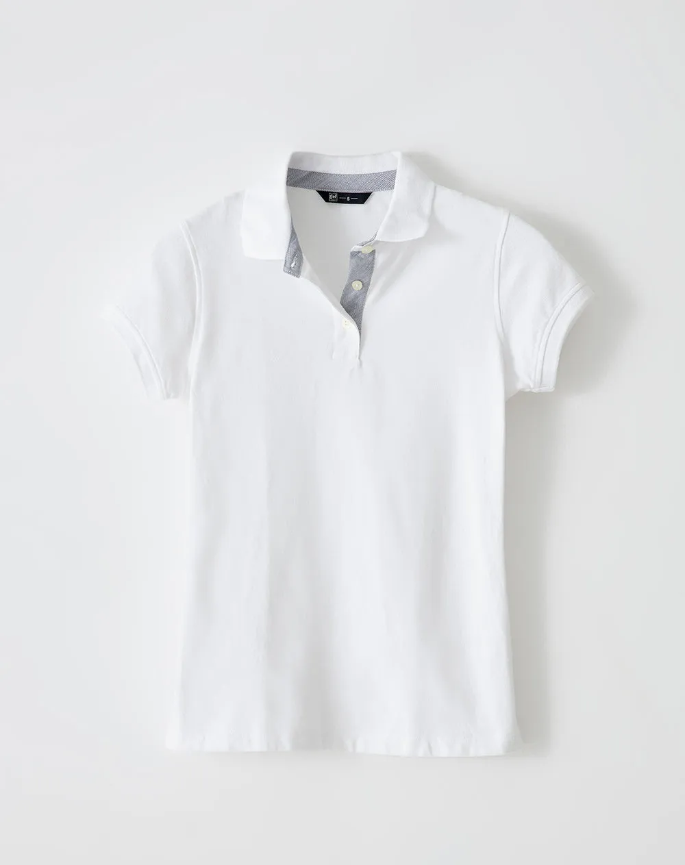 Polo slim algodón blanca mujer sold by Gef product image thumbnail 5
