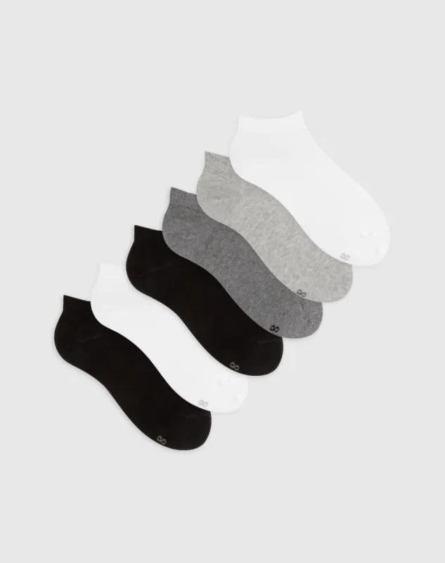 Medias mujer tobillera corta secado rápido pack x6 surtido sold by Gef