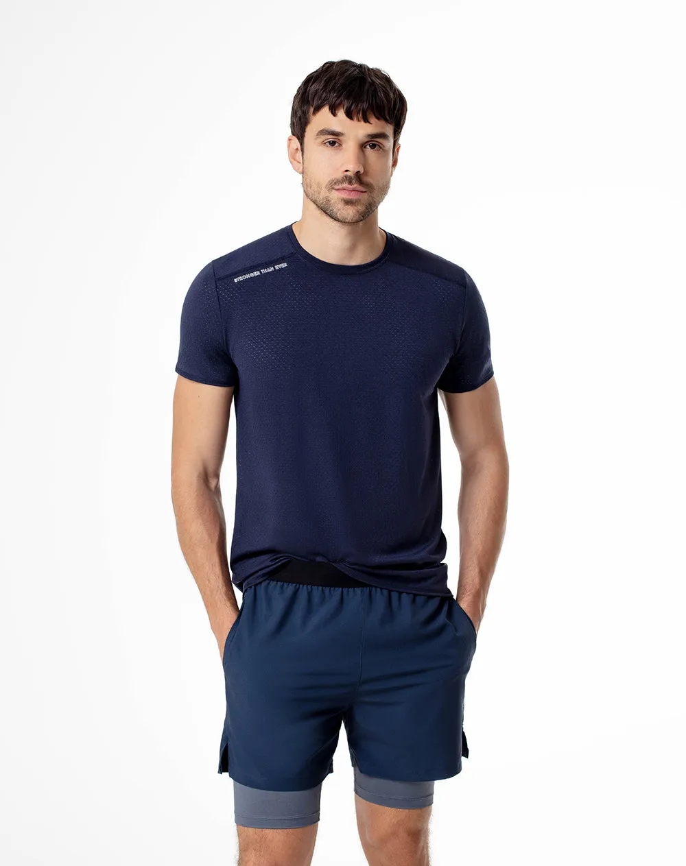 Pantaloneta deportiva ciclista interno azul hombre sold by Gef