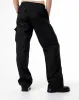 Pantalón parachute tiro medio algodón negro para mujer sold by Gef