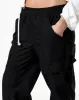 Pantalón parachute tiro medio algodón negro para mujer sold by Gef