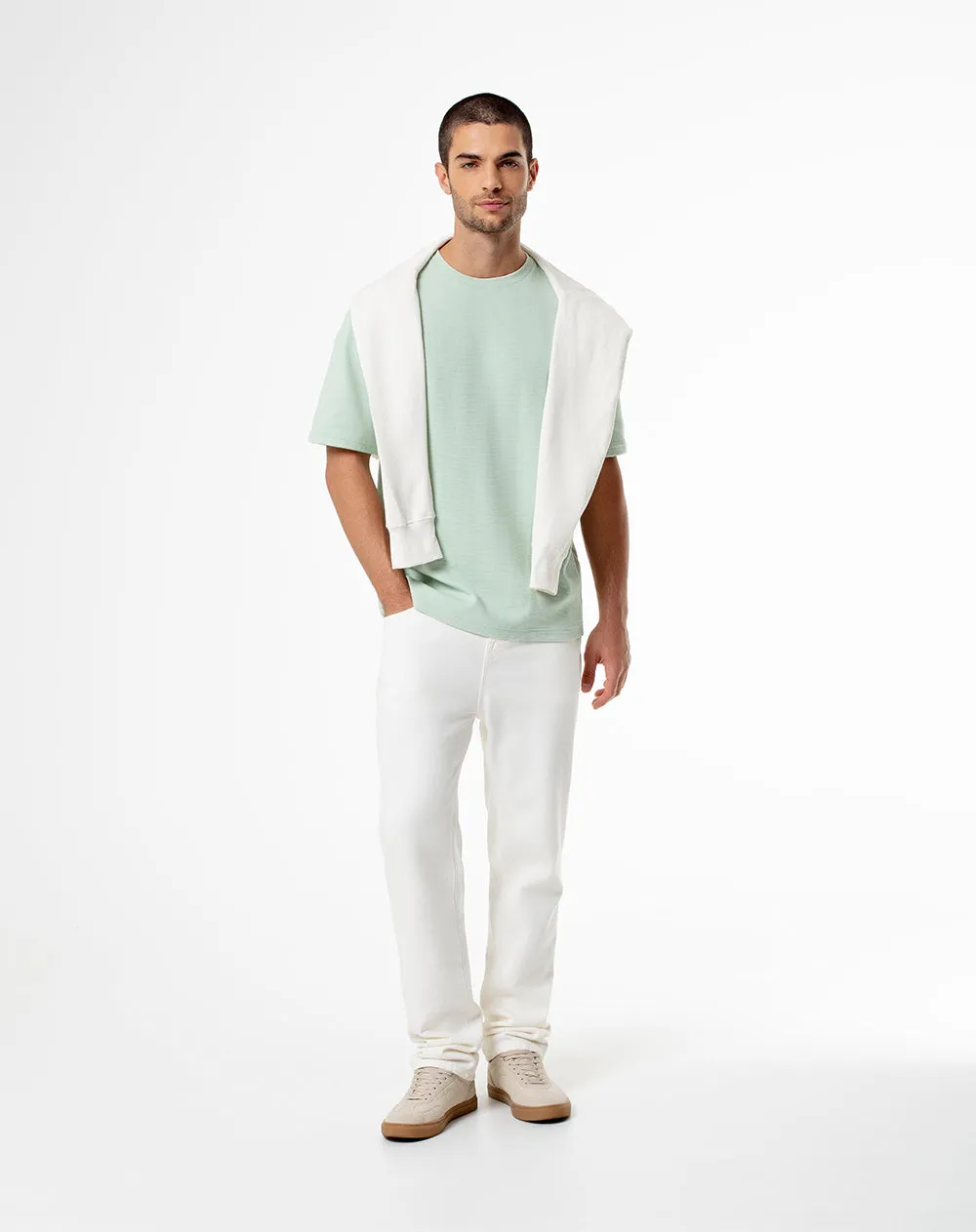 Camiseta oversized verde hombre sold by Gef product image thumbnail 4