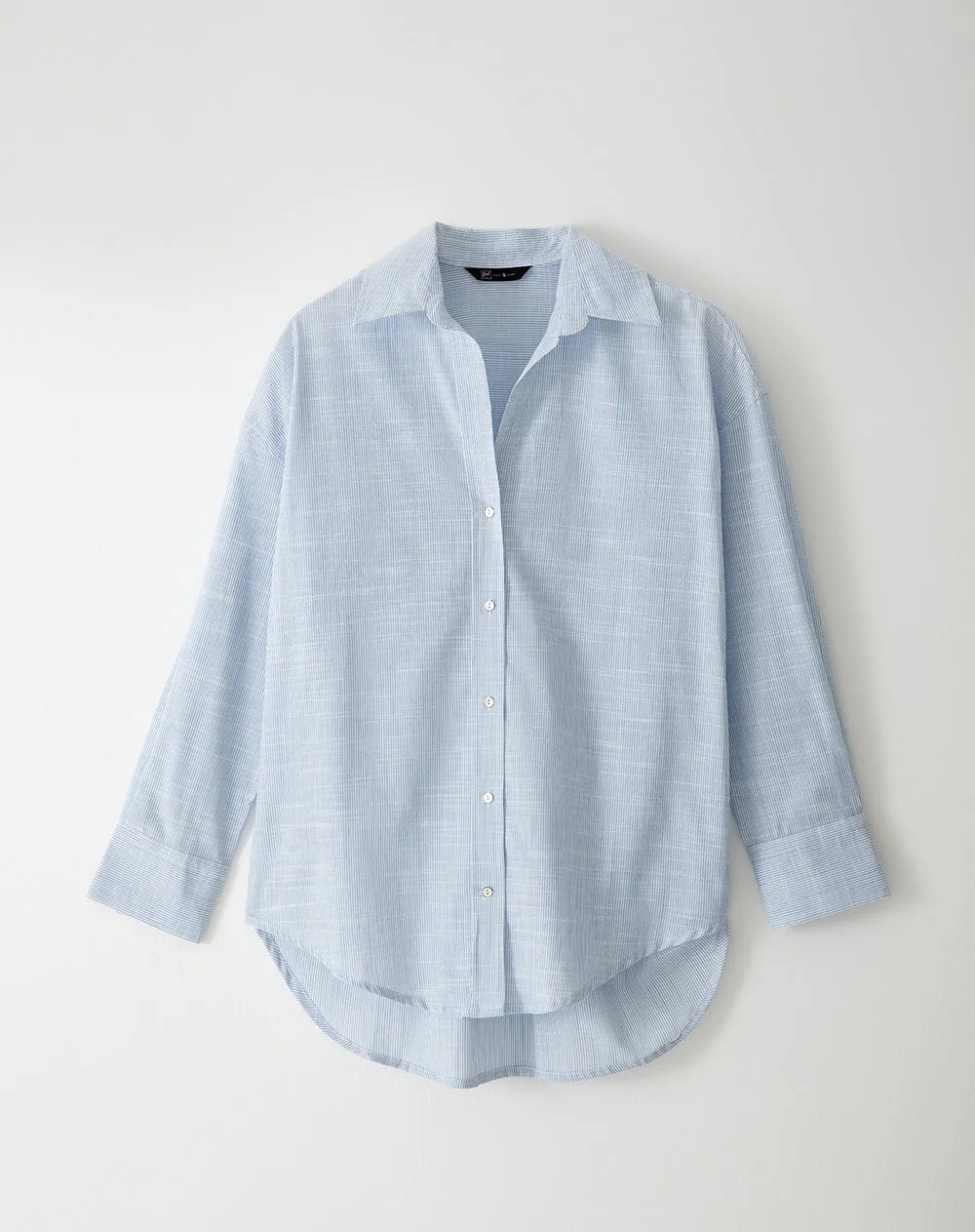 Camisa manga larga oversize algodón rayas mujer sold by Gef product image thumbnail 5