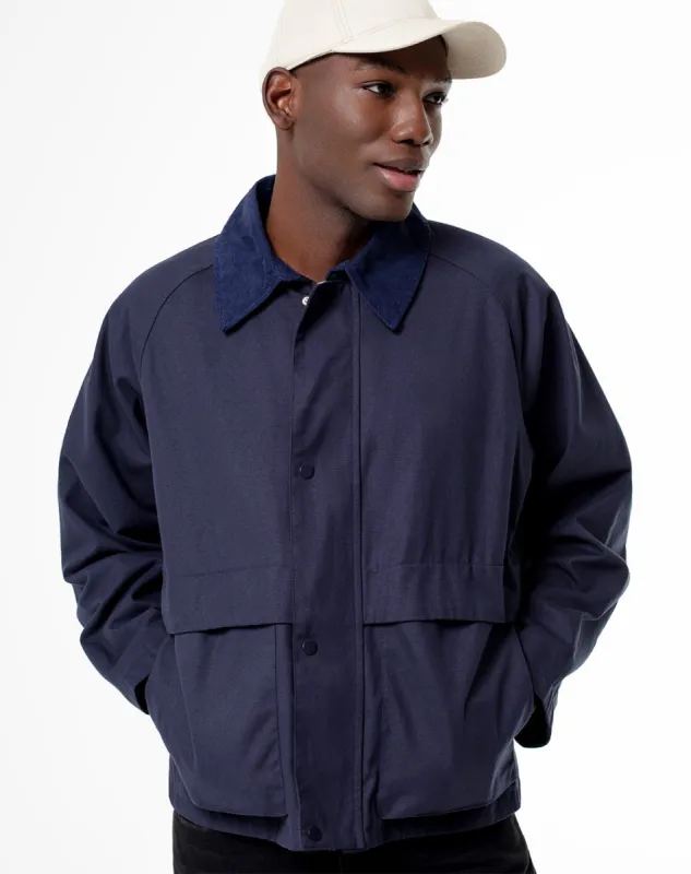 Chaqueta parka regular azul hombre sold by Gef