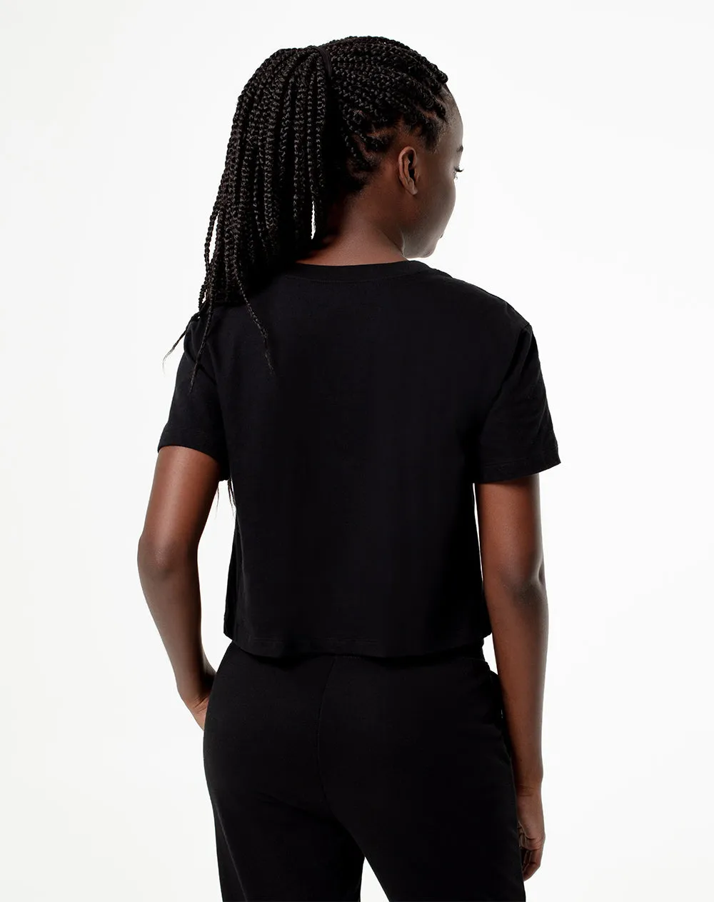 Camiseta Lite cropped fit manga corta negra sold by Gef product image thumbnail 2