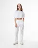 Pantalón parachute tiro medio elástico en cintura habano para mujer sold by Gef