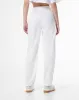 Pantalón parachute tiro medio elástico en cintura habano para mujer sold by Gef