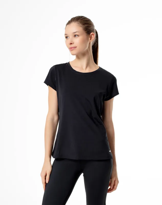 Camiseta deportiva secado rápido negra mujer sold by Gef