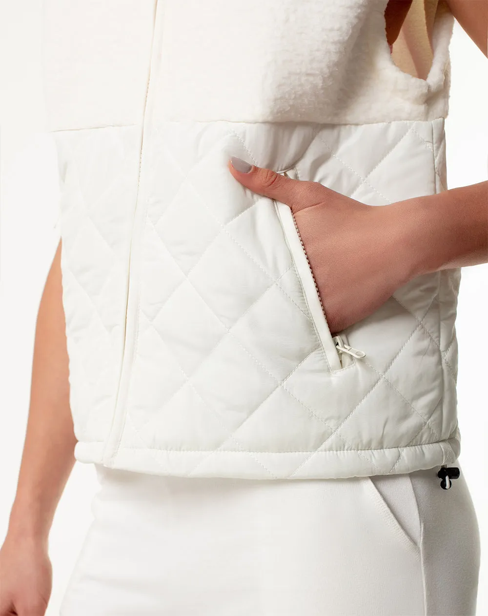 Chaleco regular fit sin capucha crudo sold by Gef product image thumbnail 3