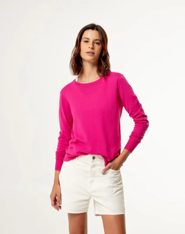 Buzo regular fit fucsia sold by Gef