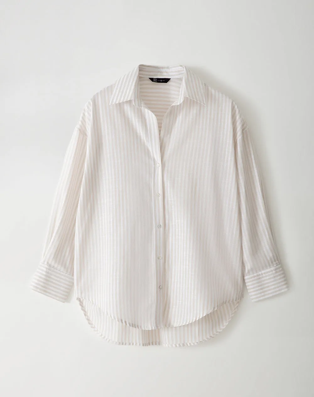 Camisa manga larga oversize algodón rayas mujer sold by Gef product image thumbnail 5