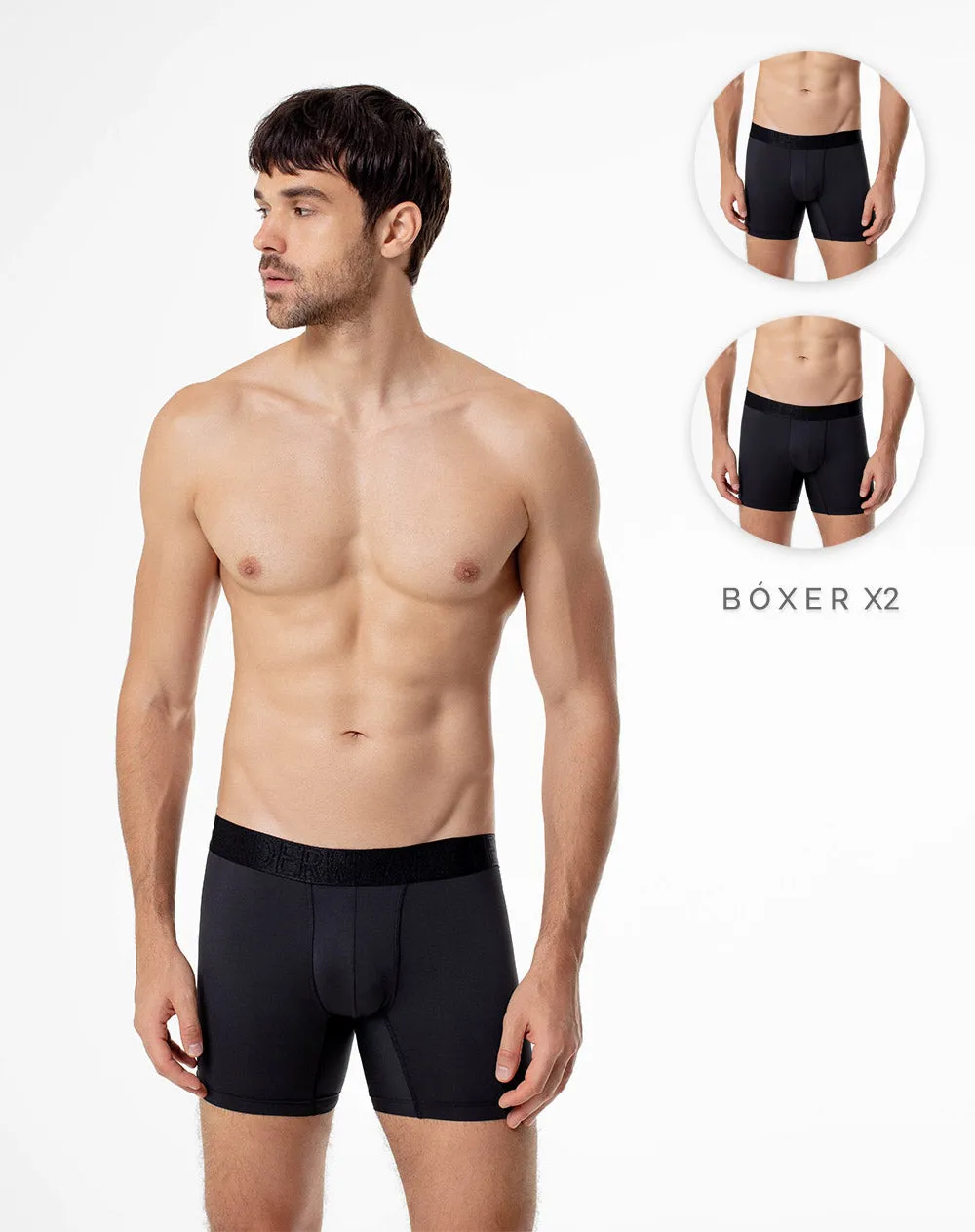 Bóxer medio algodón x2unds surtido sold by Gef