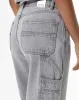 Pantalón relaxed fit tiro alto denim gris sold by Gef