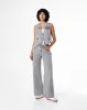 Pantalón relaxed fit tiro alto denim gris sold by Gef