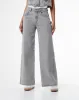 Pantalón relaxed fit tiro alto denim gris sold by Gef