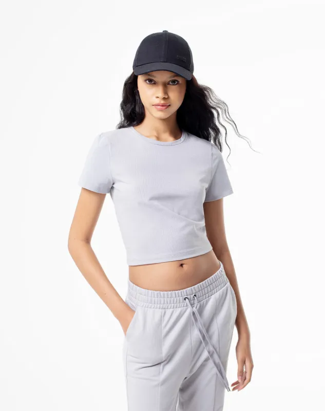 Camiseta Lovit slim fit manga corta gris sold by Gef