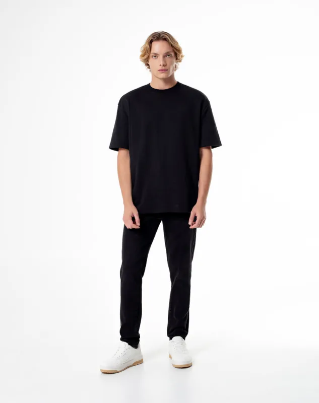 Jean skinny fit tiro medio denim negro sold by Gef