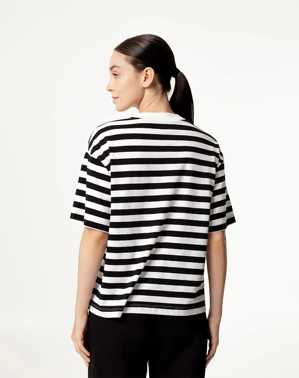 Camiseta oversize algodón rayas mujer sold by Gef product image thumbnail 2