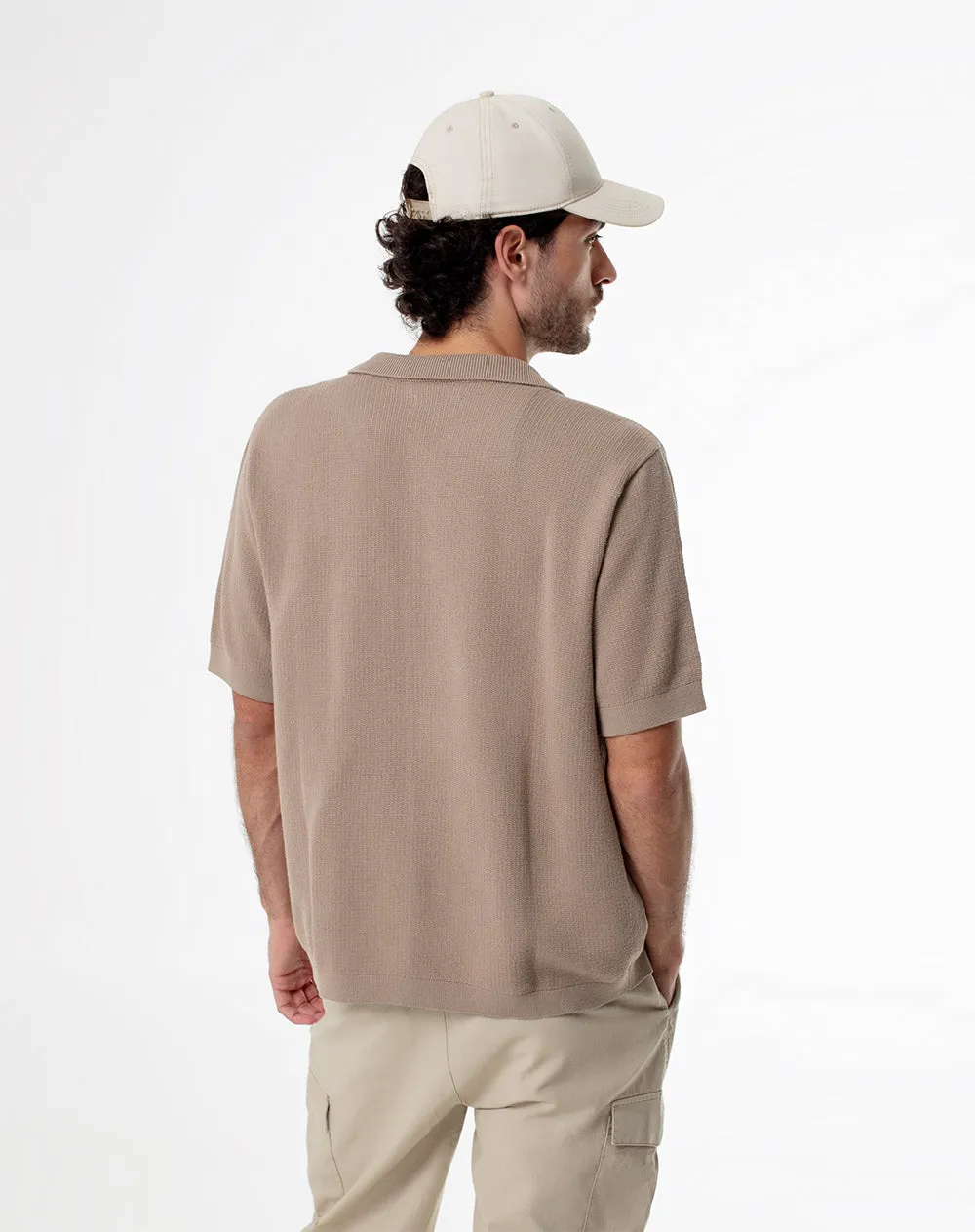 Camisa regular fit manga corta habana sold by Gef product image thumbnail 2