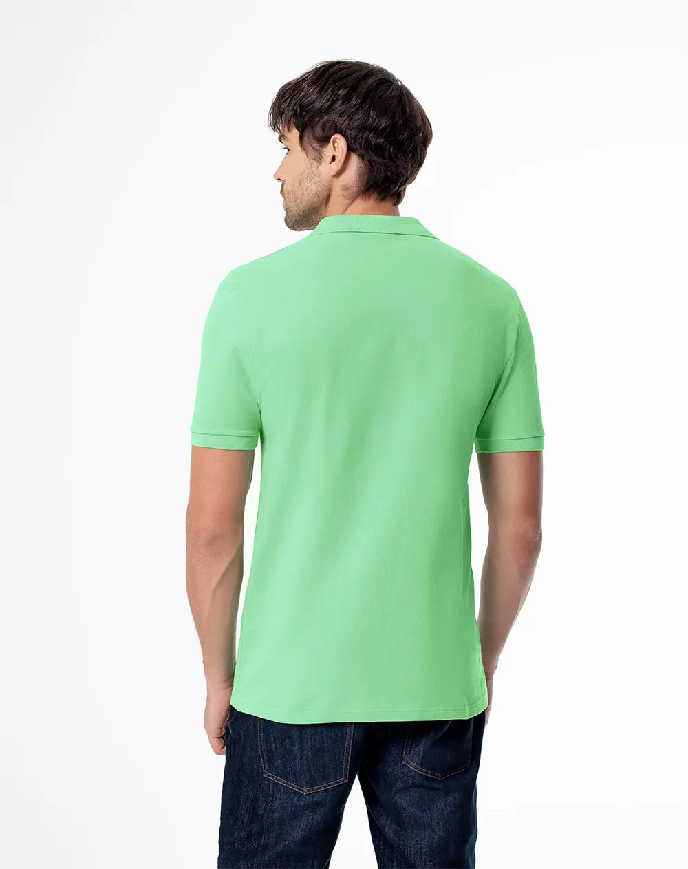 Polo slim algodón verde hombre sold by Gef product image thumbnail 2