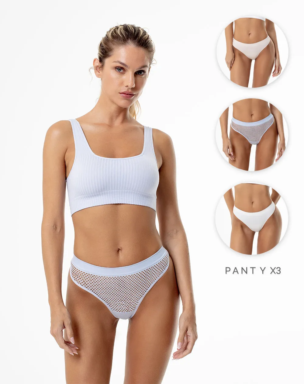 Panty tipo tanga x3unds surtido sold by Gef