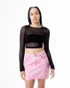 Crop top manga larga negro sold by Gef