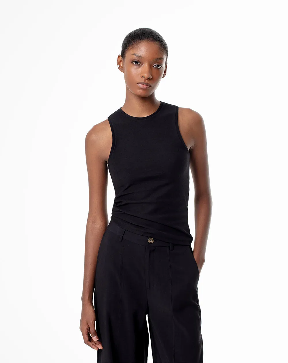 Camiseta esqueleto slim tib algodón negra mujer sold by Gef