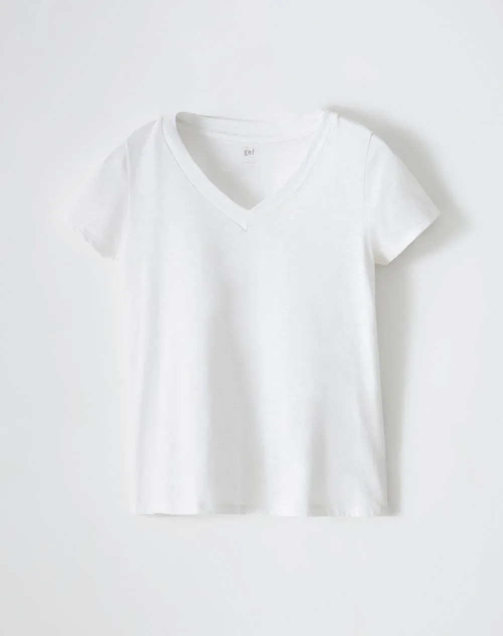 Camiseta regular algodón blanca mujer sold by Gef product image thumbnail 5