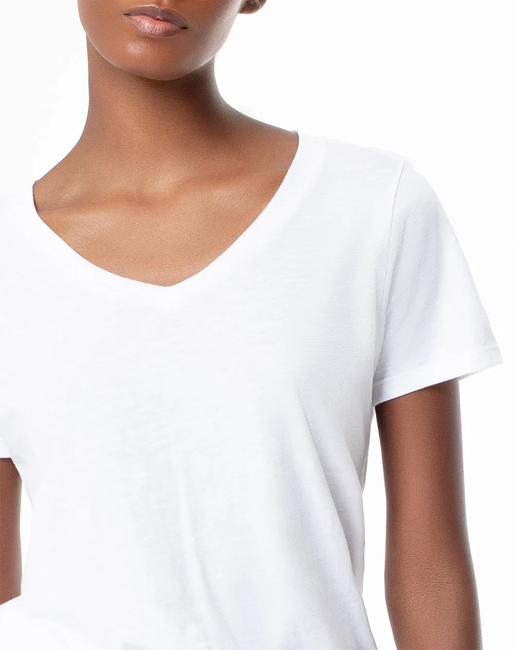 Camiseta regular algodón blanca mujer sold by Gef product image thumbnail 3