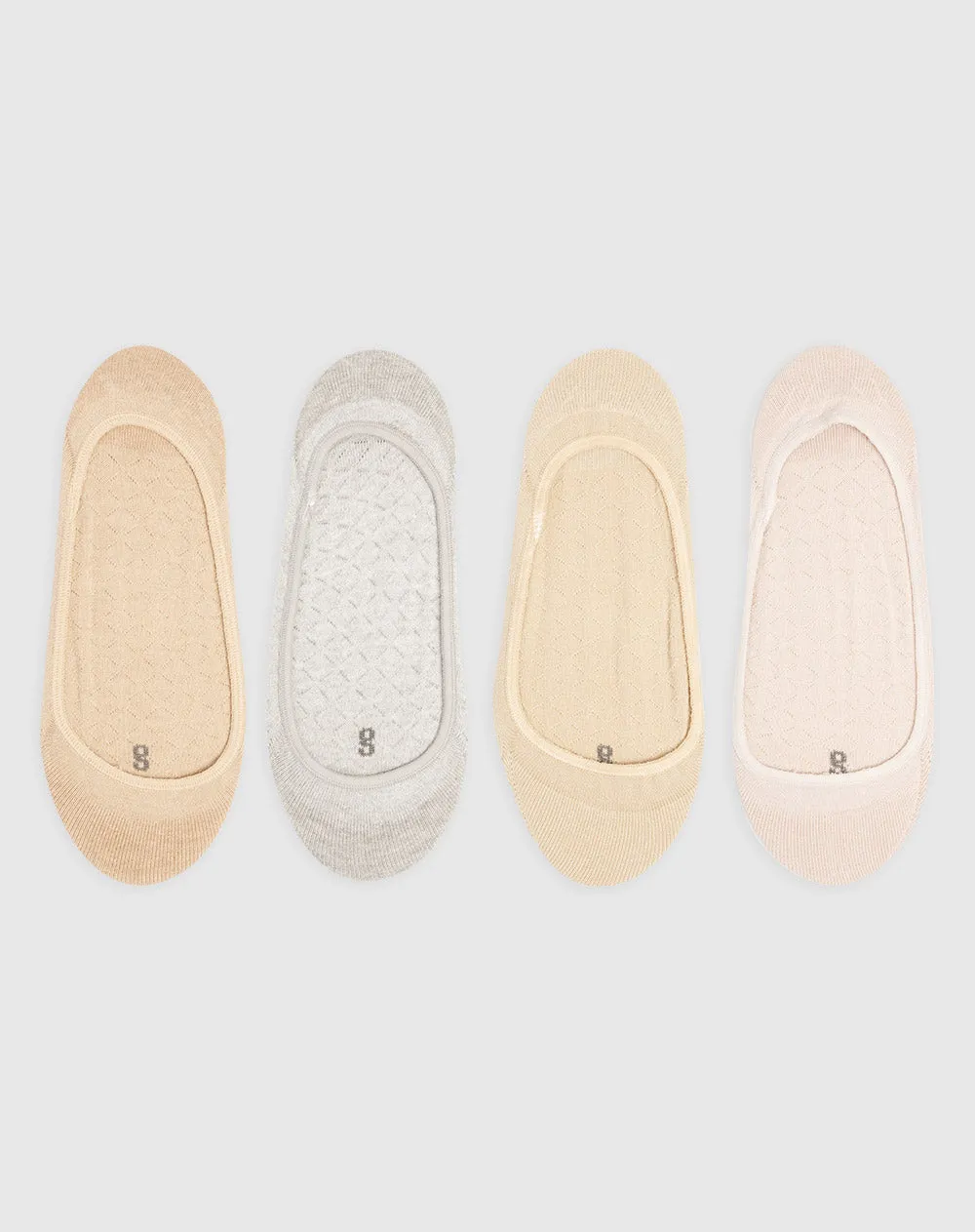 Medias mujer baleta algodón pack x4 surtido sold by Gef