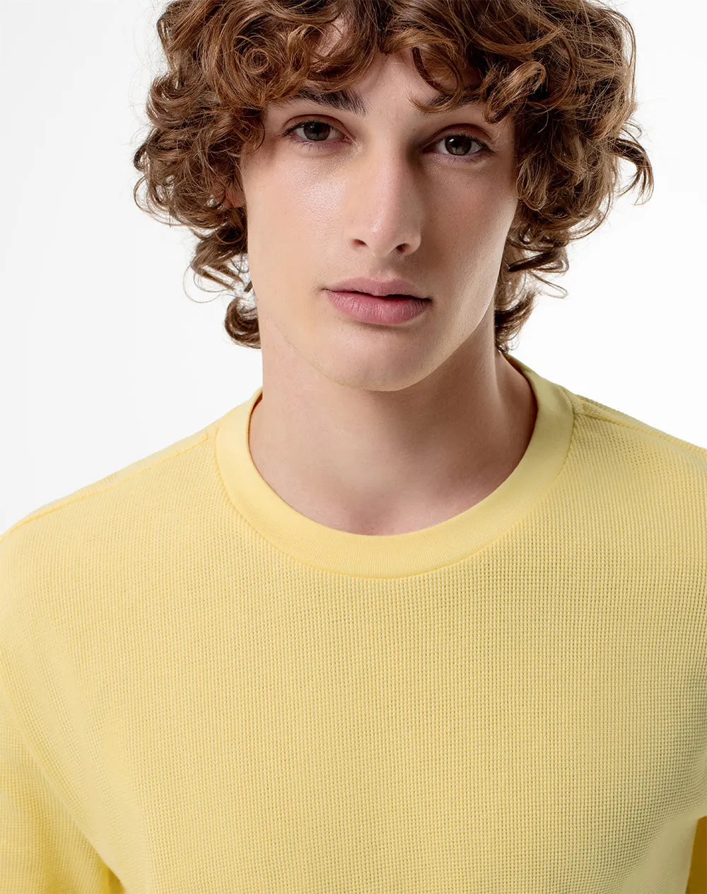 Camiseta oversized fit manga corta amarilla sold by Gef product image thumbnail 3