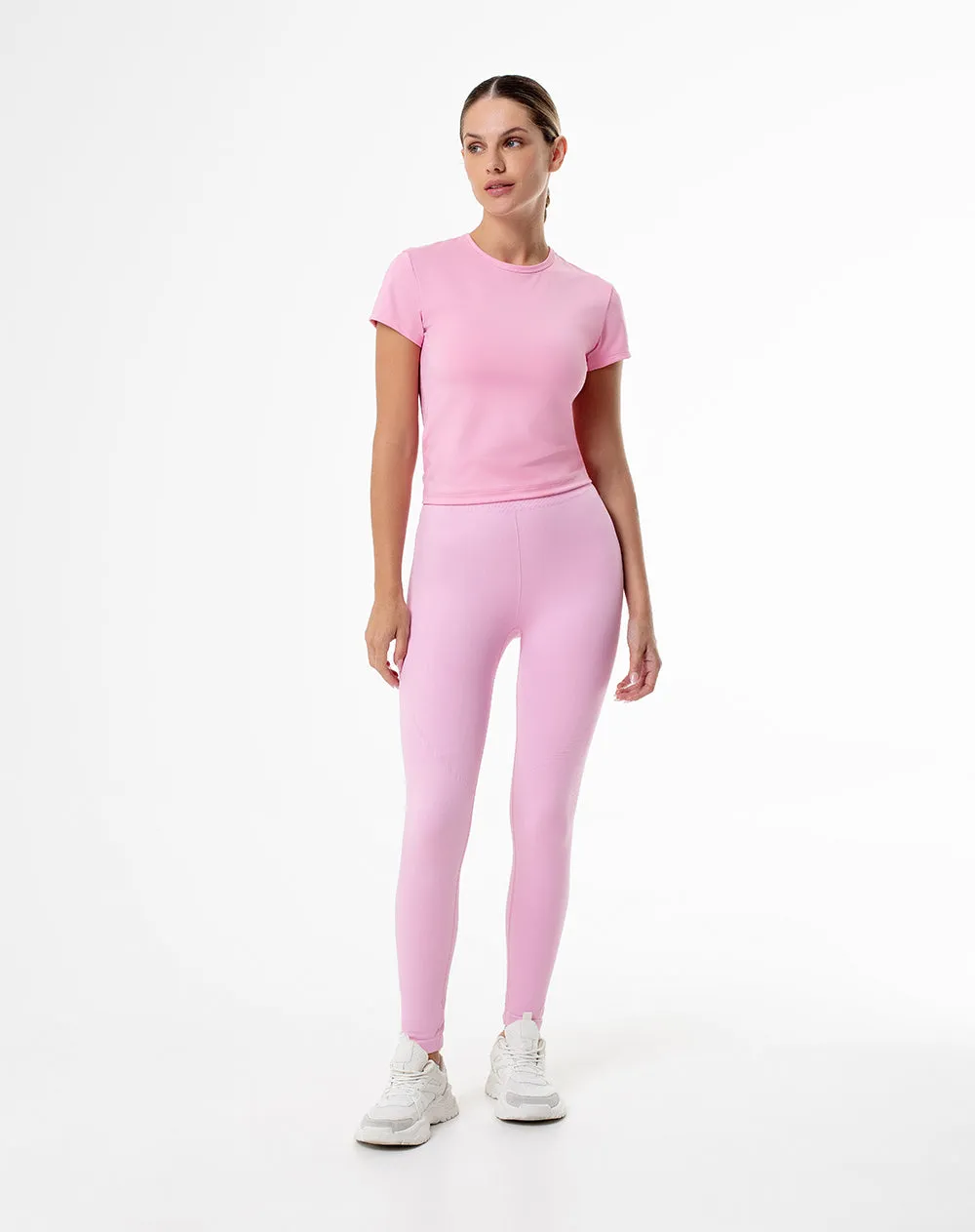 Camiseta slim fit manga corta rosada sold by Gef product image thumbnail 4