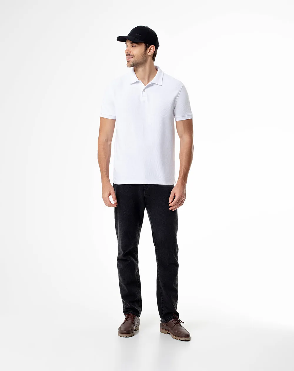 Polo regular fit blanca sold by Gef product image thumbnail 4