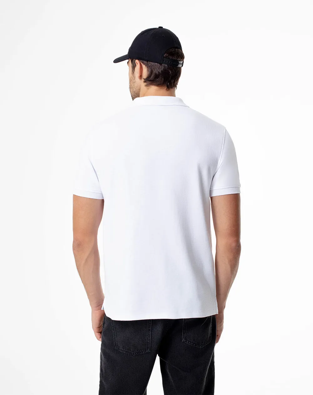 Polo regular fit blanca sold by Gef product image thumbnail 2