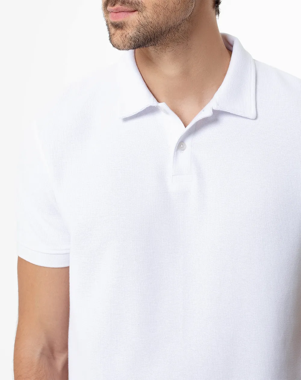 Polo regular fit blanca sold by Gef product image thumbnail 3