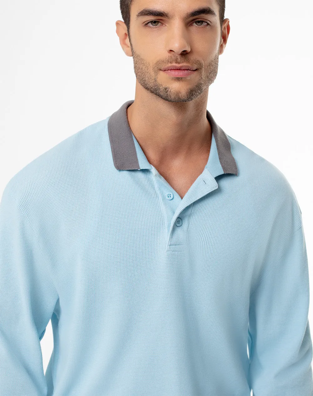 Camibuzo tipo polo regular algodón azul hombre sold by Gef product image thumbnail 3