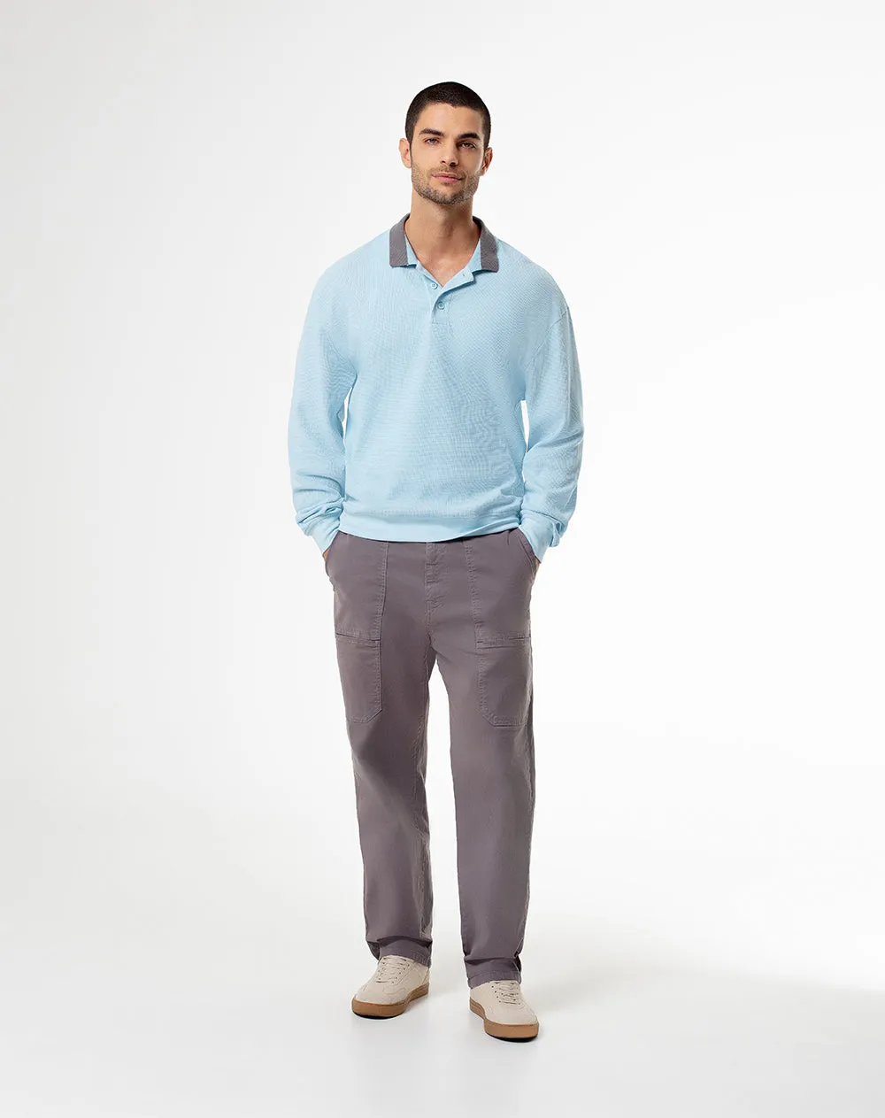 Camibuzo tipo polo regular algodón azul hombre sold by Gef product image thumbnail 4