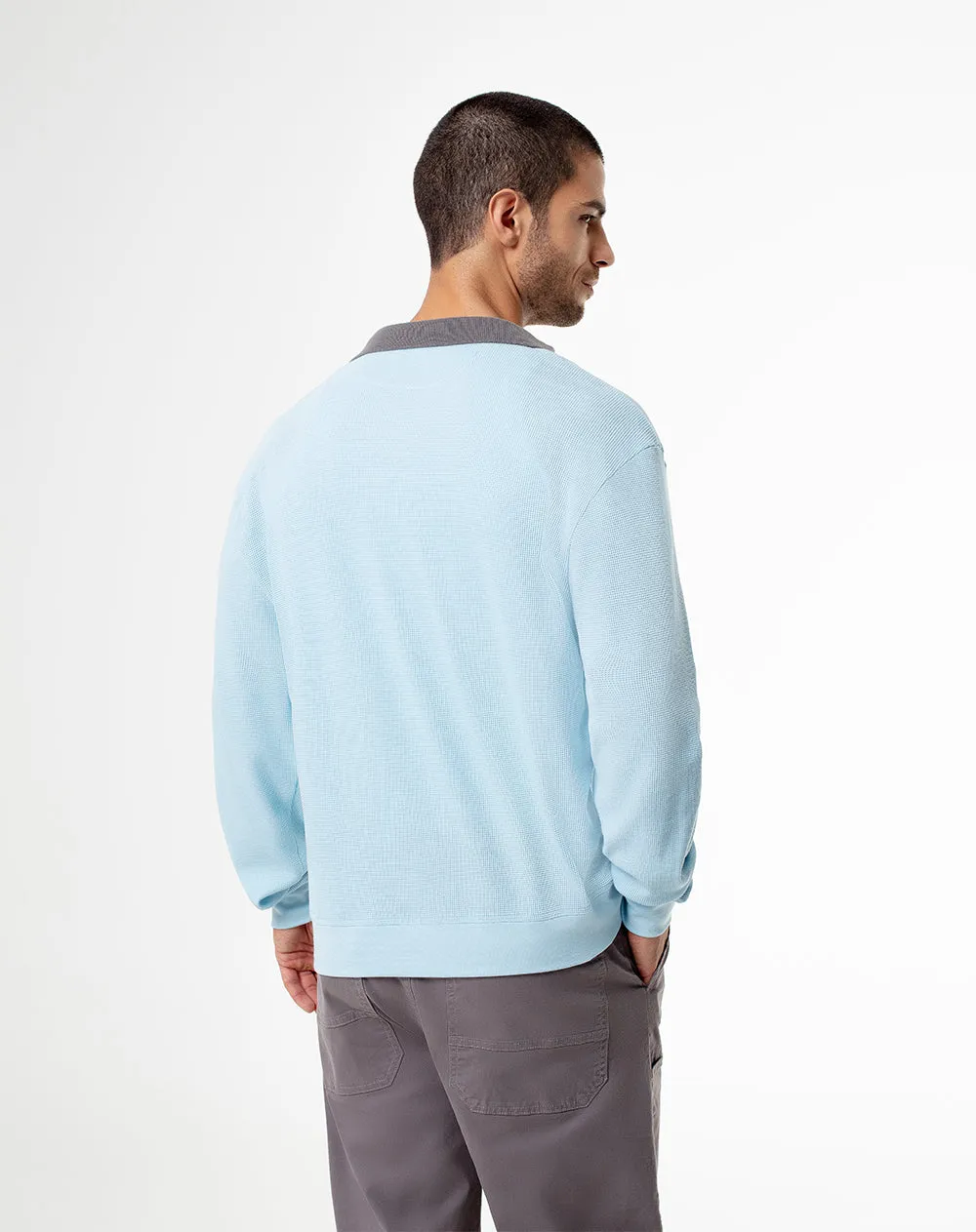 Camibuzo tipo polo regular algodón azul hombre sold by Gef product image thumbnail 2