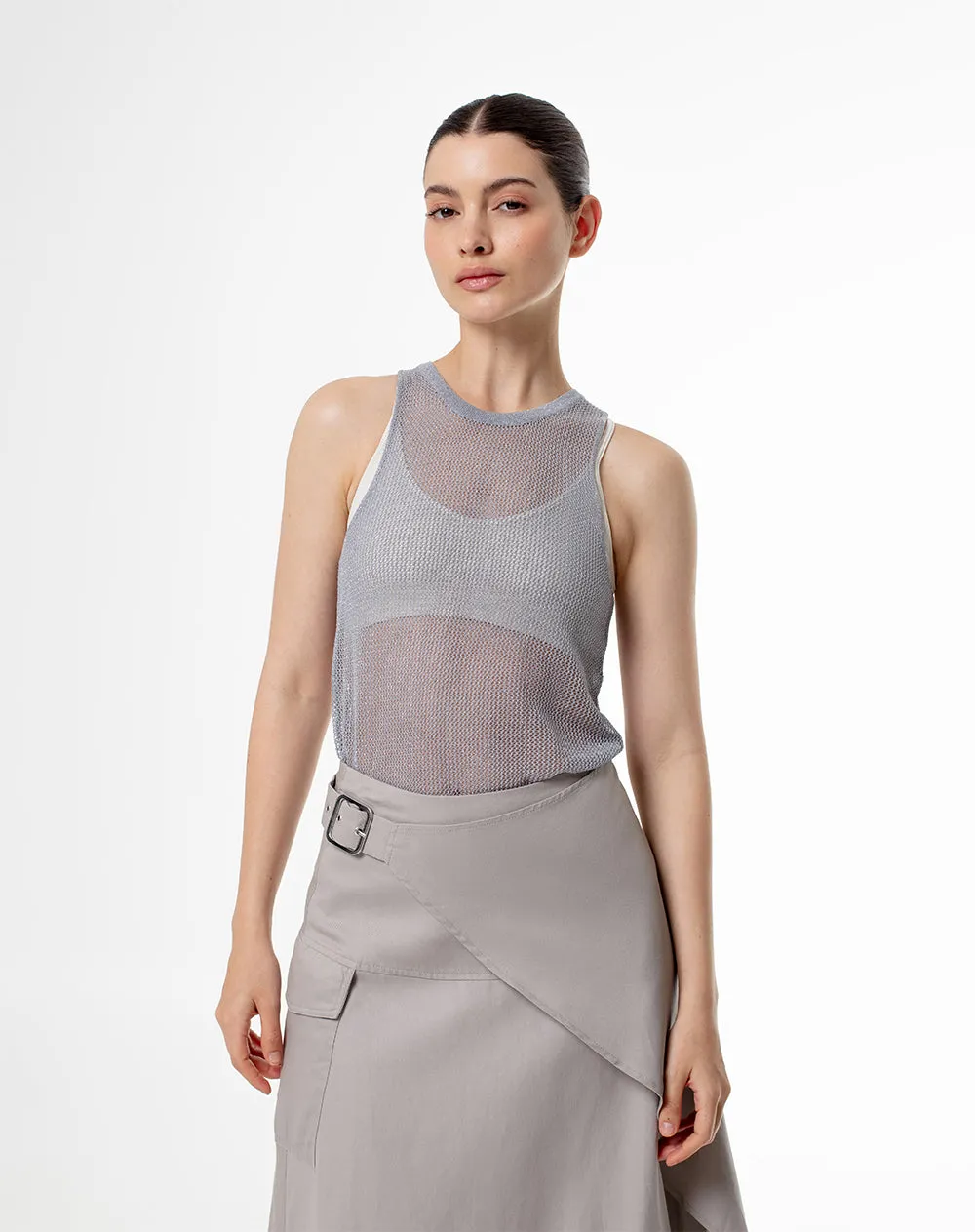 Camisa fit gris plateada sold by Gef product image thumbnail 3