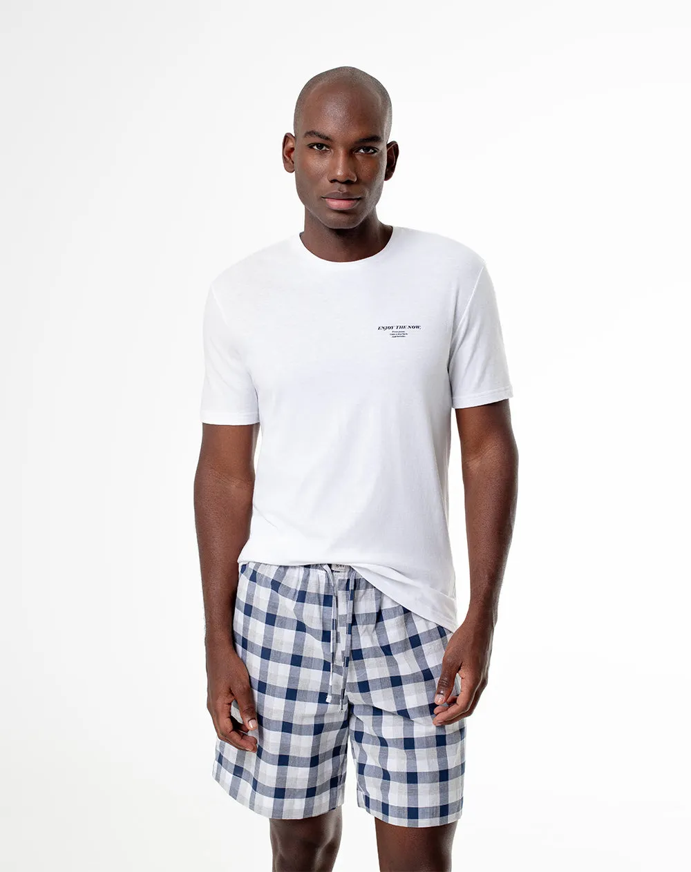 Pijama relaxed fit manga corta blanca sold by Gef