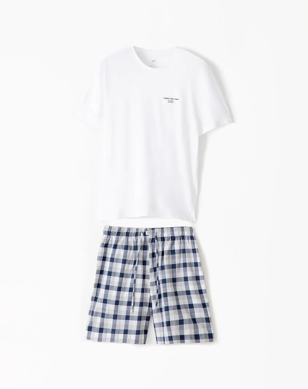 Pijama relaxed fit manga corta blanca sold by Gef product image thumbnail 5