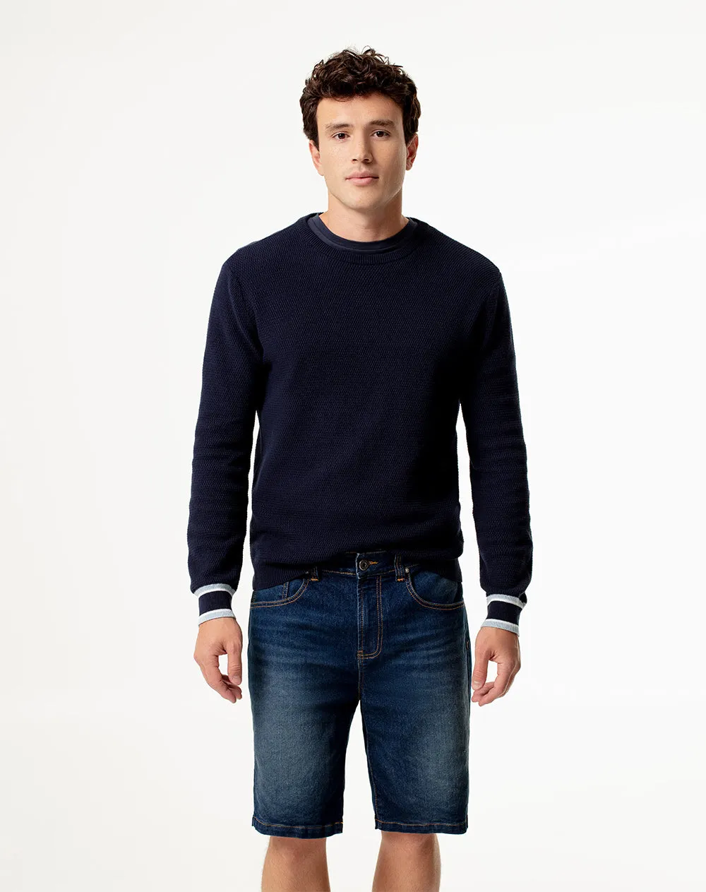 Bermuda regular fit índigo oscuro sold by Gef