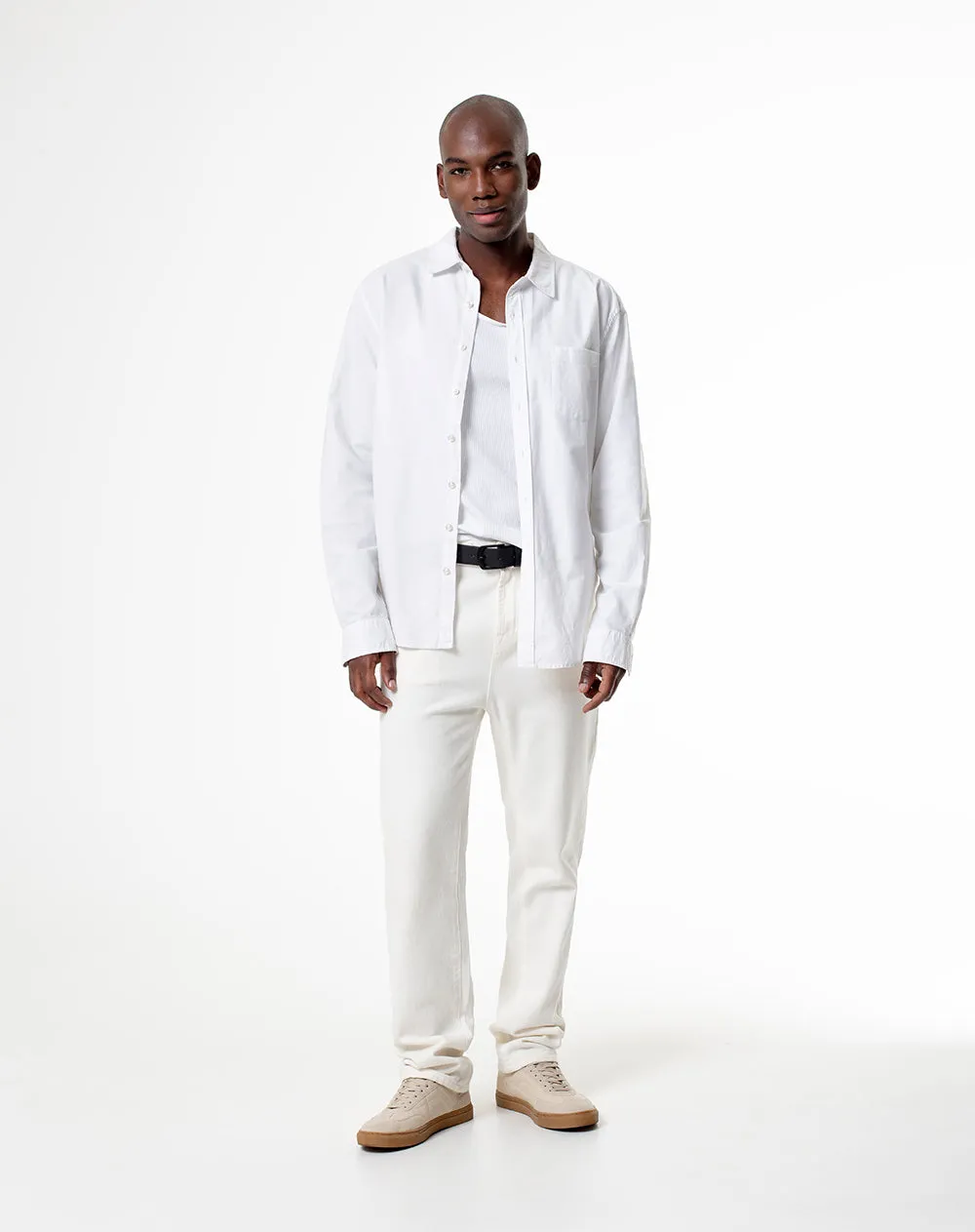 Camisa manga larga slim algodón blanca hombre sold by Gef product image thumbnail 4