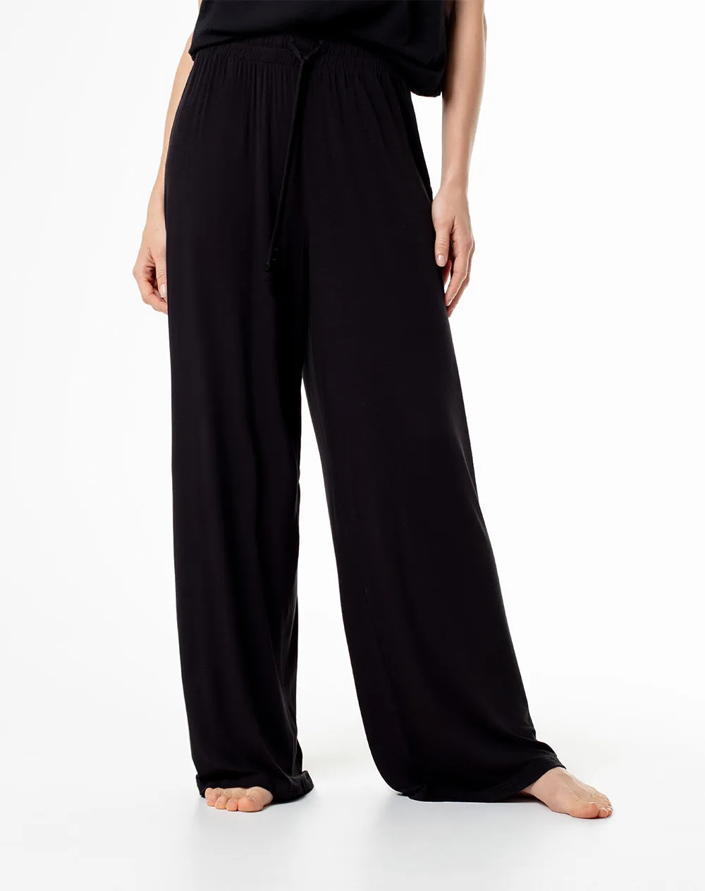 Pantalón relaxed fit tiro medio negro sold by Gef product image thumbnail 3