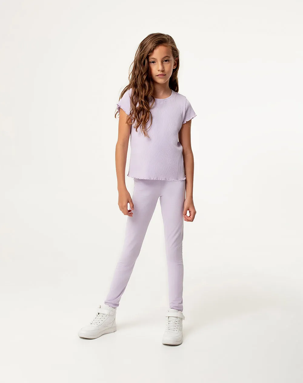 Legging tiro medio lila sold by Gef