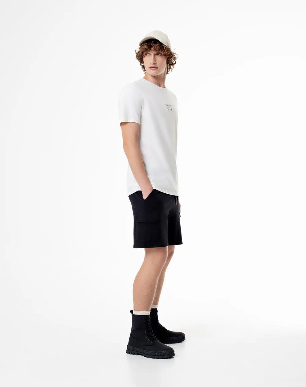 Camiseta regular algodón jersey crudo hombre sold by Gef product image thumbnail 4