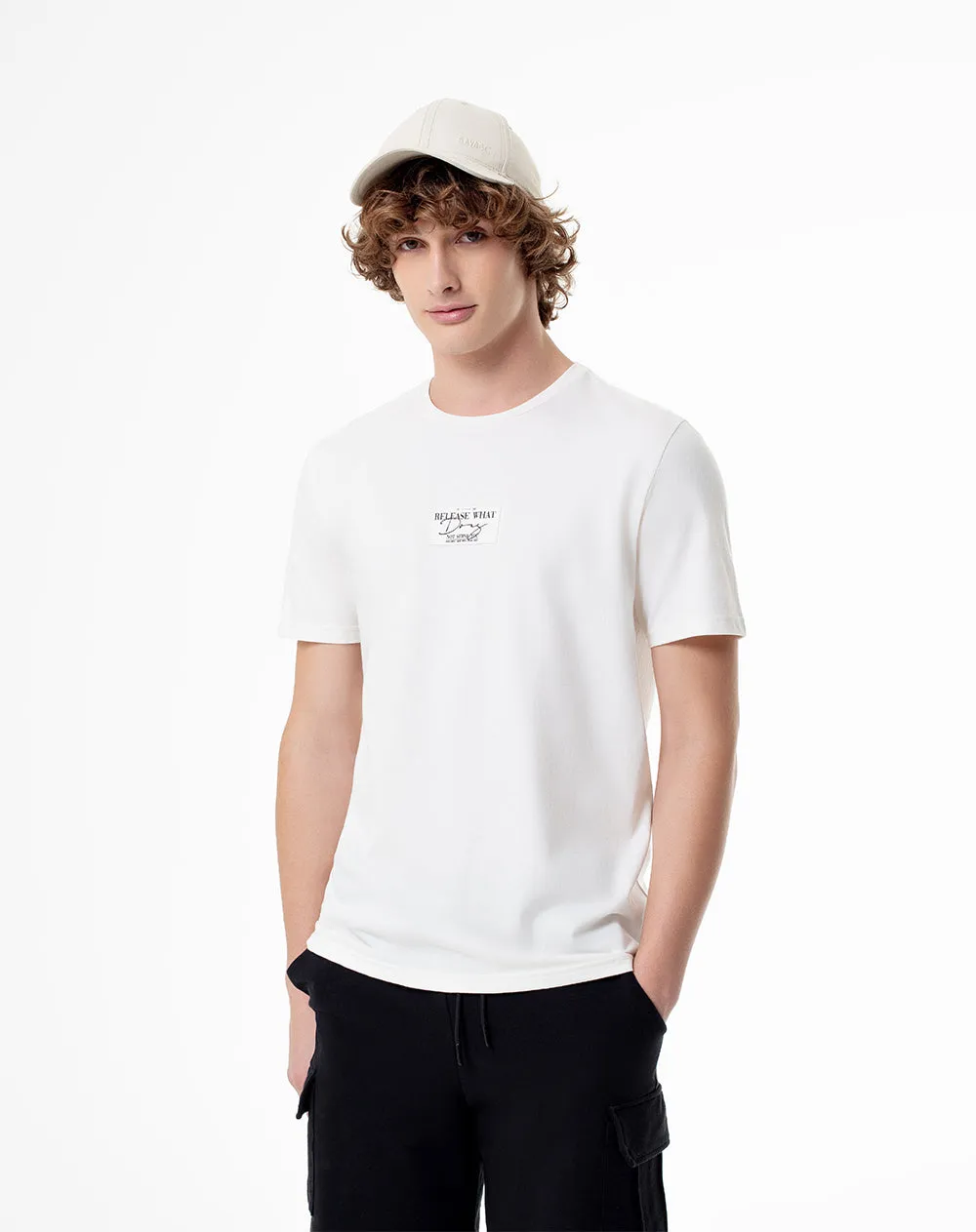 Camiseta regular algodón jersey crudo hombre sold by Gef