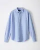 Camisa slim fit manga larga azul sold by Gef