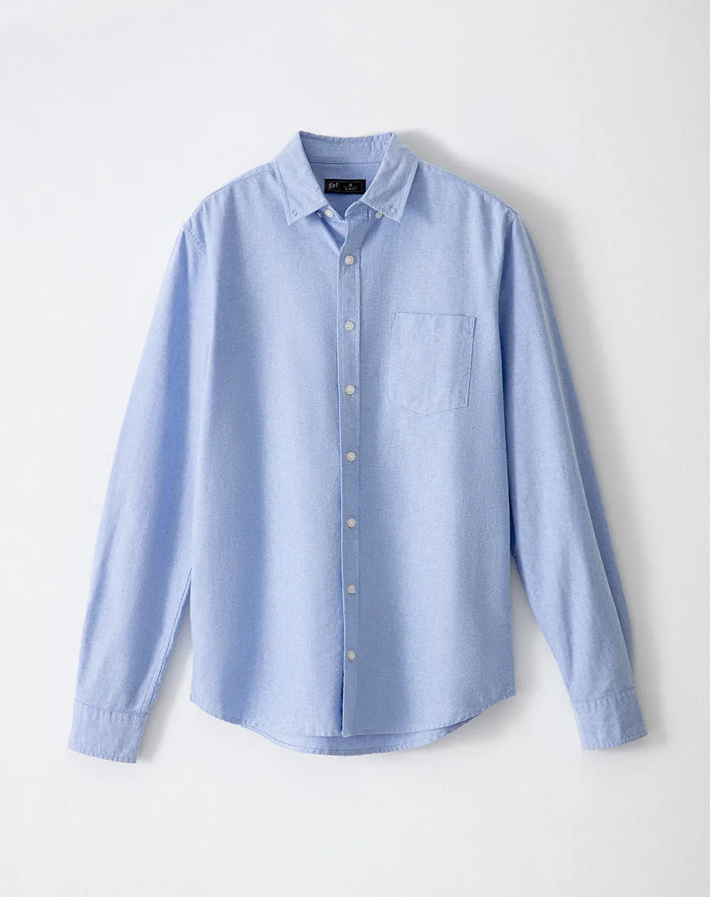 Camisa manga larga slim algodón azul hombre sold by Gef product image thumbnail 5