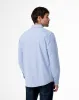 Camisa slim fit manga larga azul sold by Gef